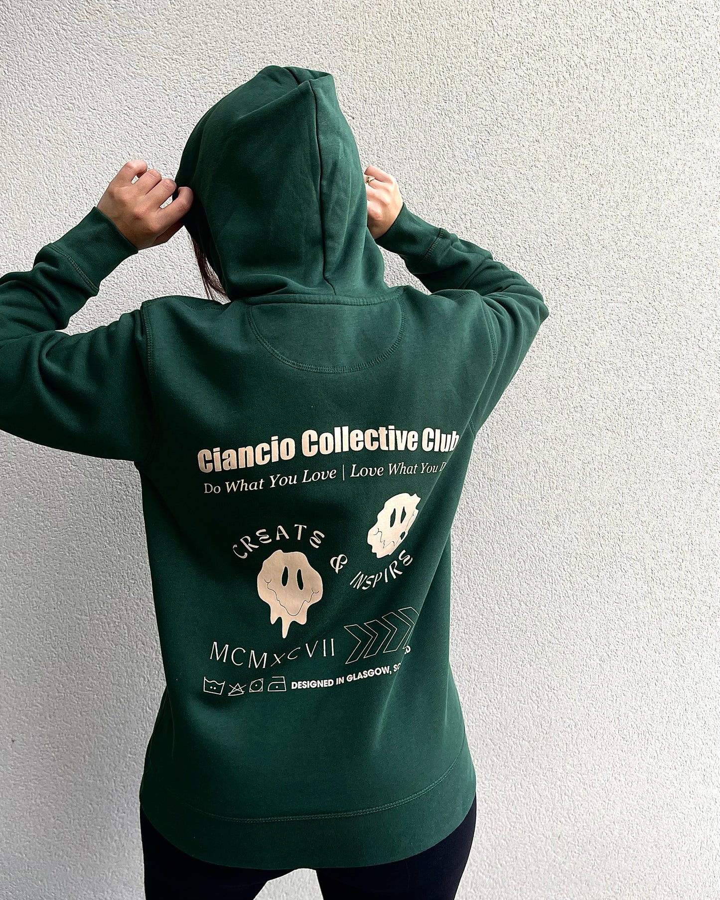 FOREST GREEN CC HOODIE - Ciancio Collective