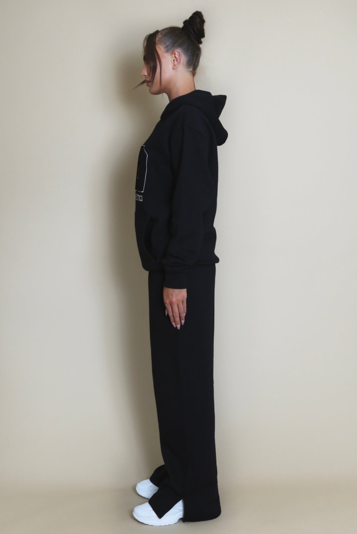 Iconic Athletics Oversized Black Hoodie