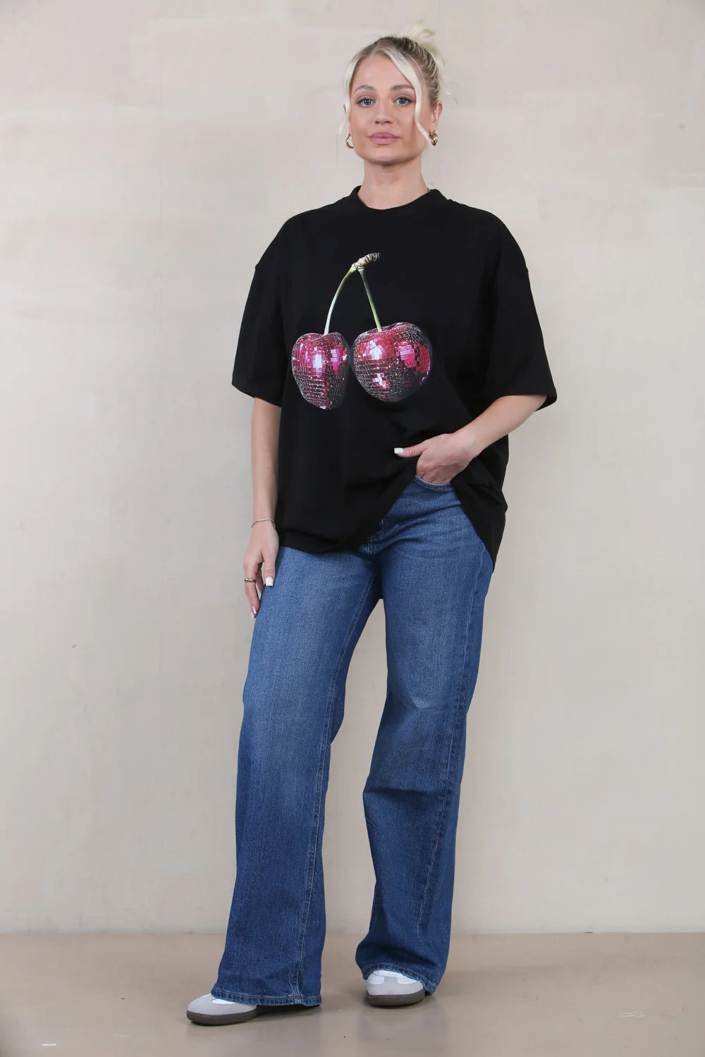 Black Disco Cherry Tee