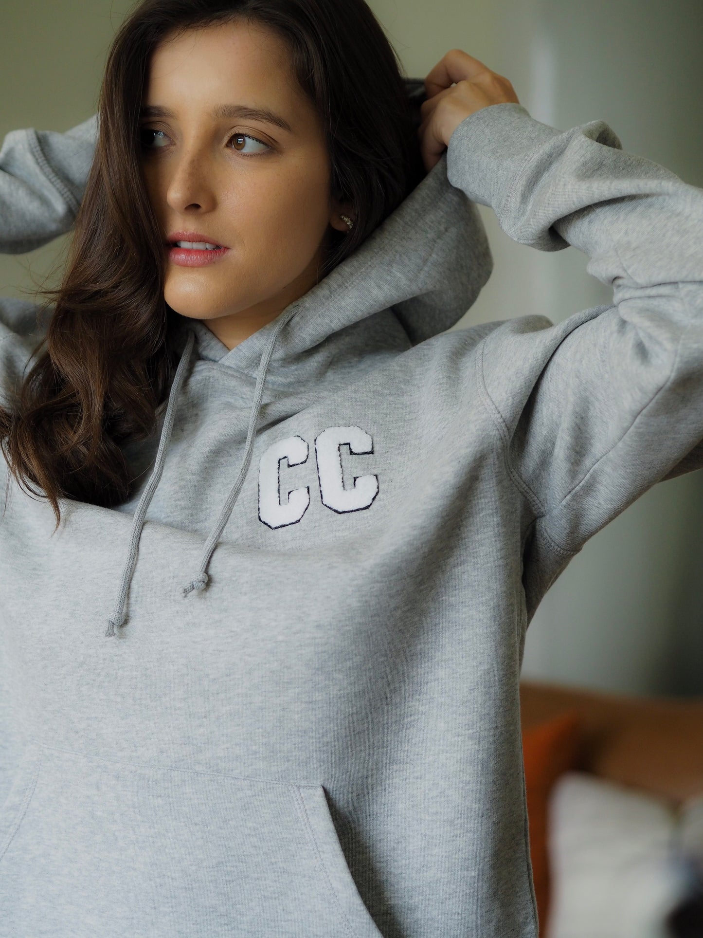 HEATHER GREY CC HOODIE - Ciancio Collective