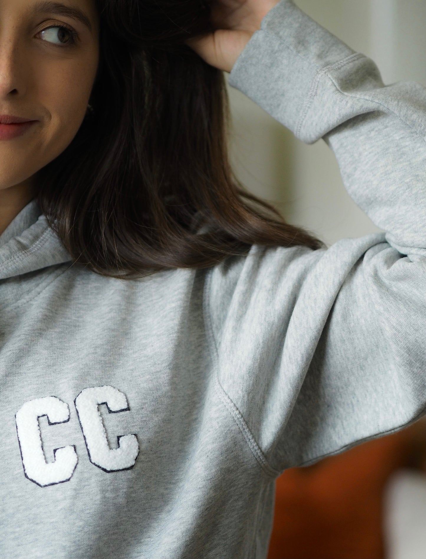 HEATHER GREY CC HOODIE - Ciancio Collective