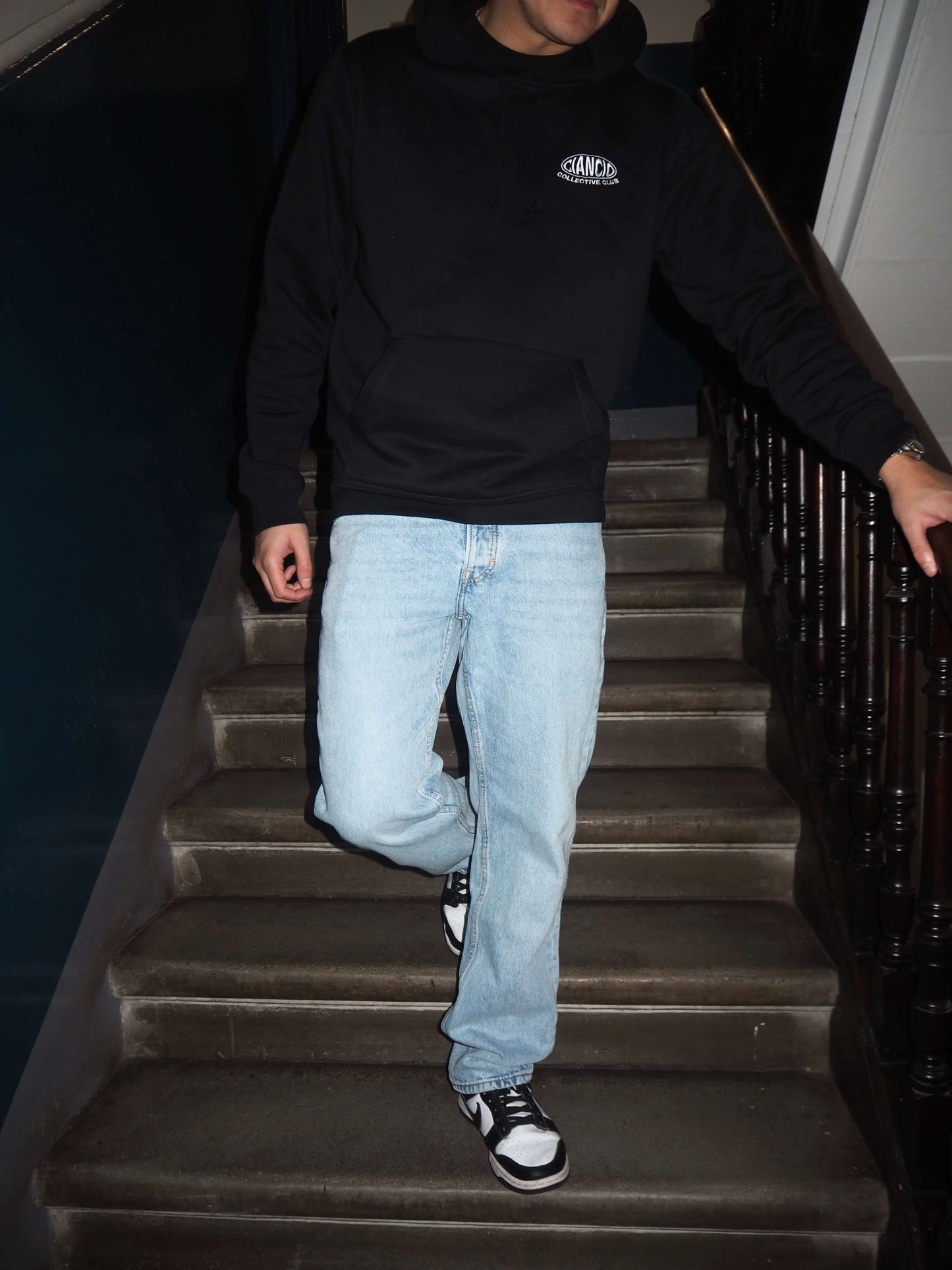 BLACK BUBBLE HOODIE - Ciancio Collective