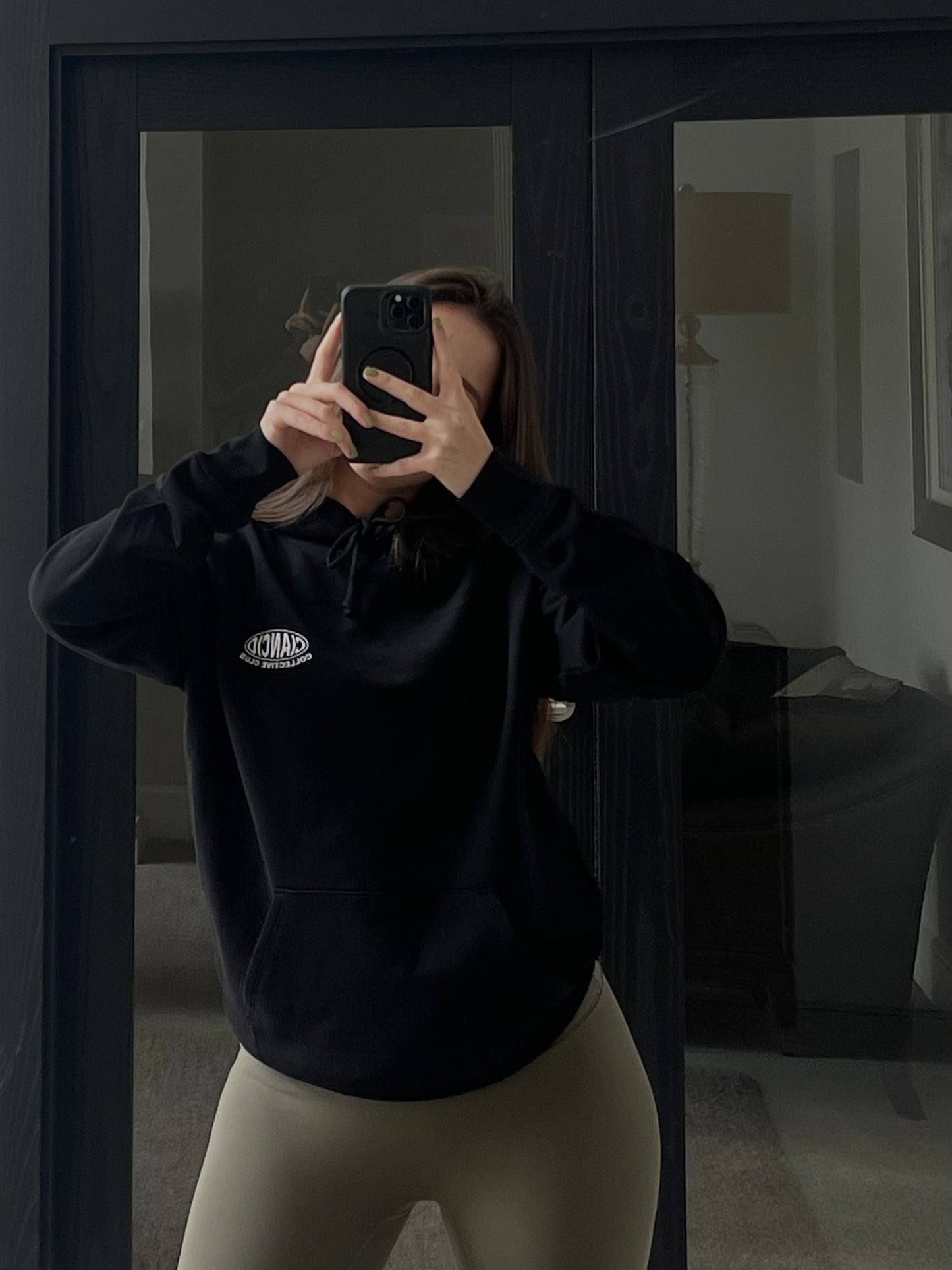 BLACK BUBBLE HOODIE - Ciancio Collective