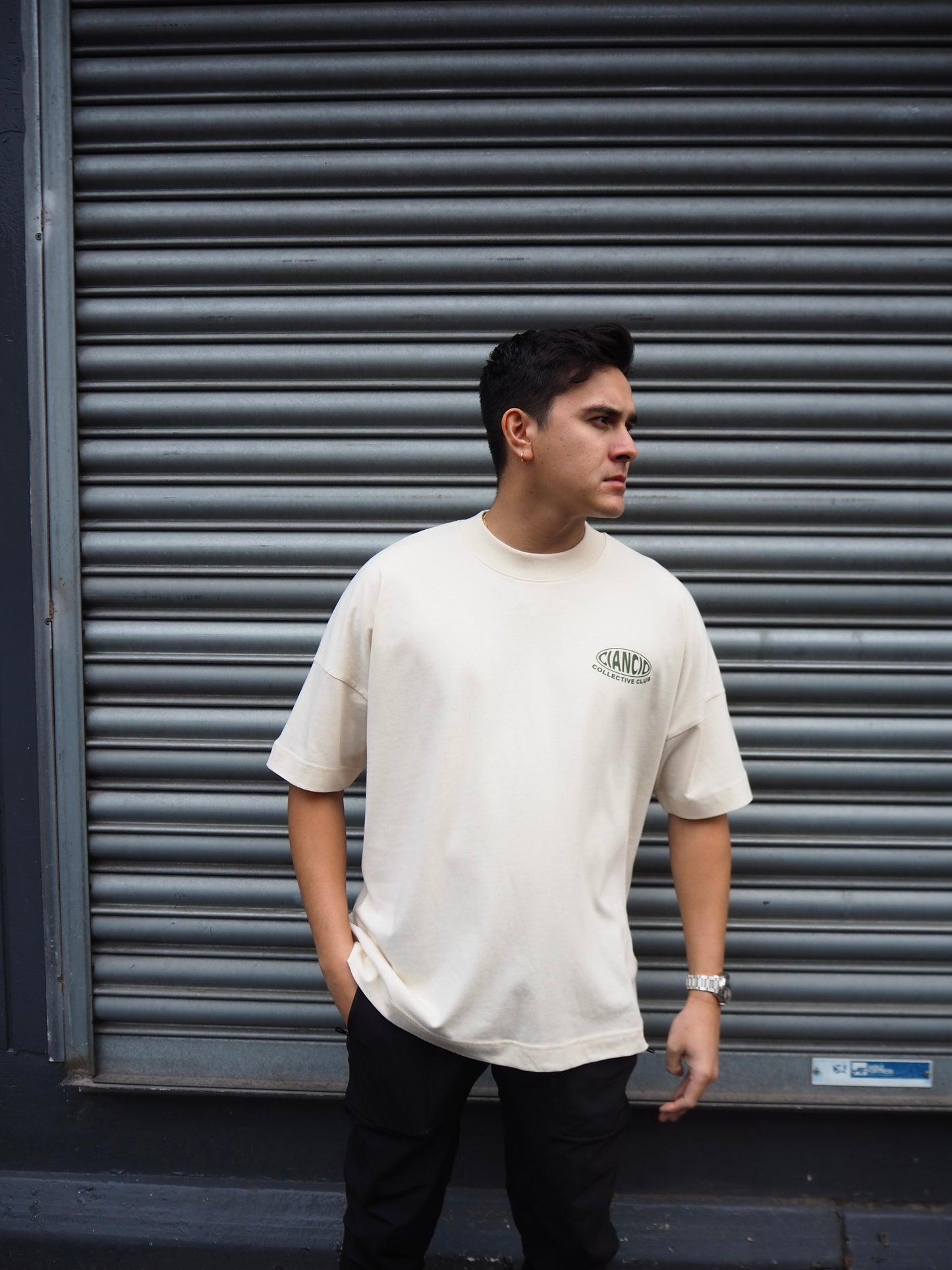 NATURAL RAW BUBBLE T-SHIRT - Ciancio Collective