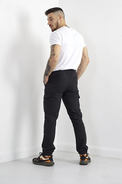 Black Cargo Trousers