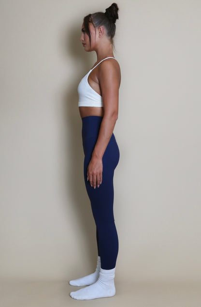 High Waisted Navy Sports Leggings