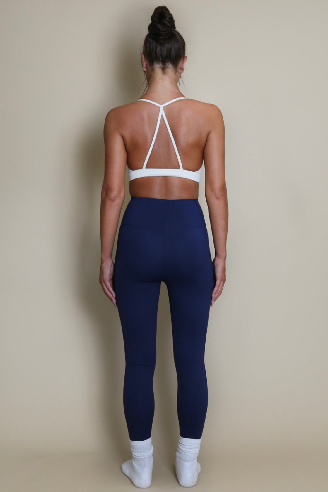 High Waisted Navy Sports Leggings