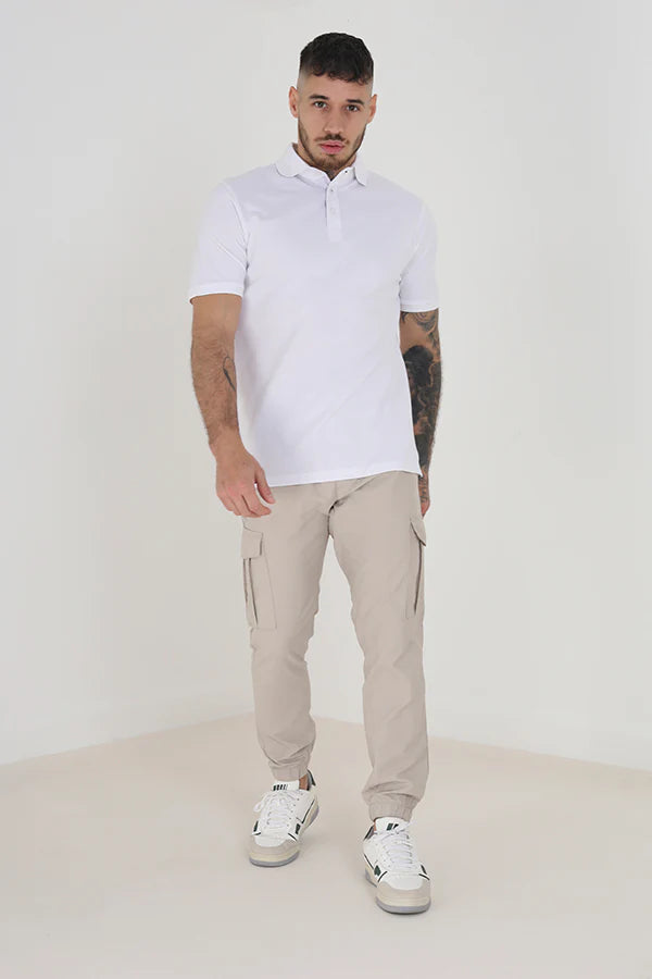 Stone Cargo Trousers