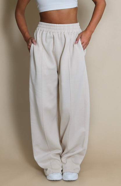 Wide Leg Natural Jogger