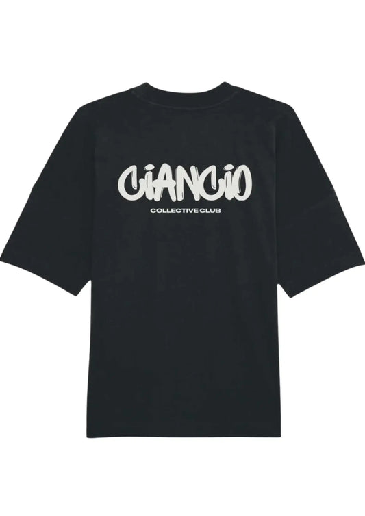 Graffiti Black Oversized T-Shirt