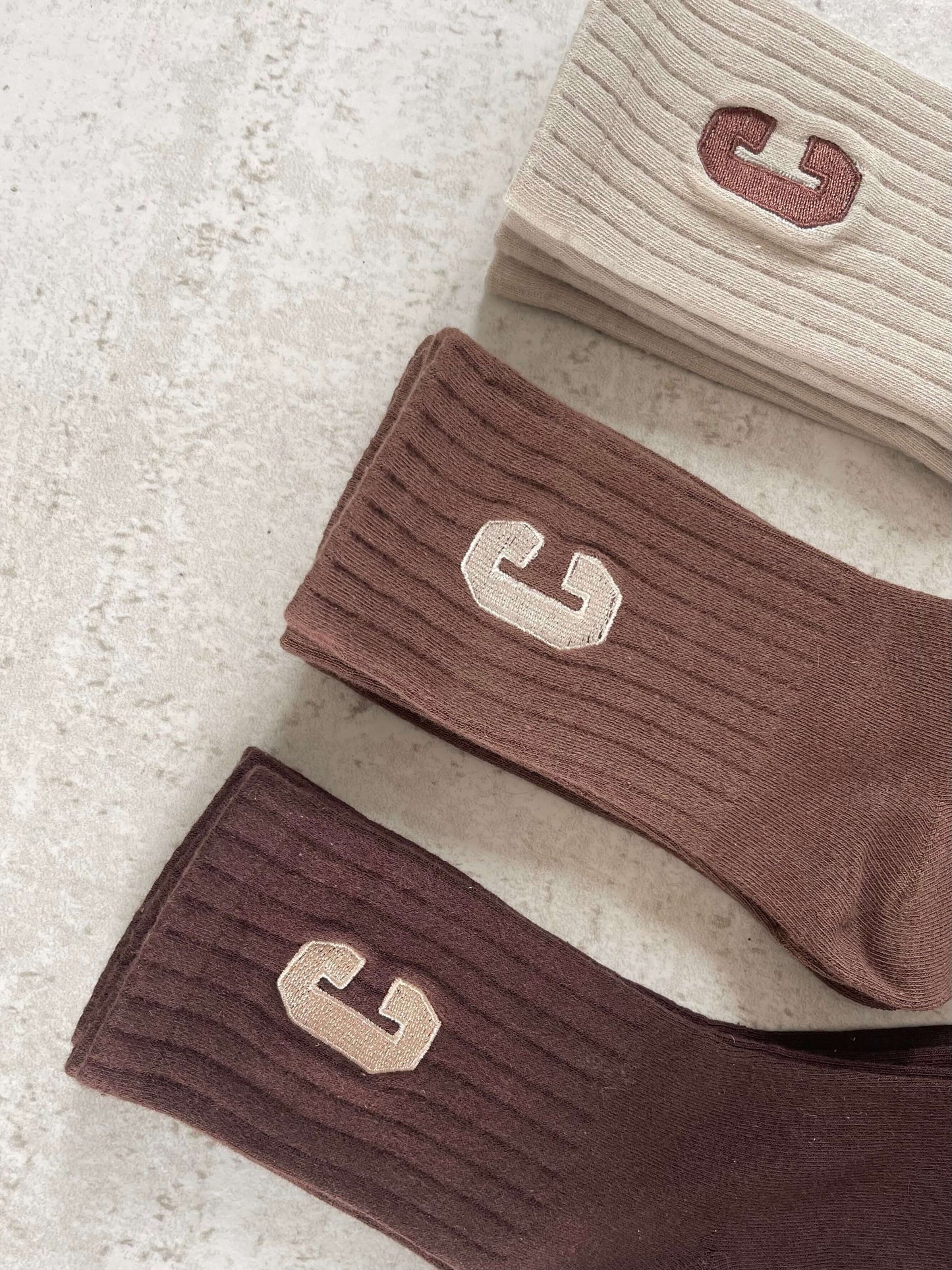 AUTUMN EMBROIDERED C SOCKS - Ciancio Collective